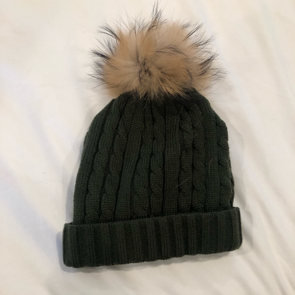 Fur Pom Pom Hat. 3 for $10 Sae